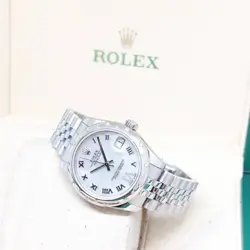 ROLEX 31MM MOP ROMAN DIAMOND VI DIAL & DIAMONDS BEZEL DATEJUST REF: 178344 (13)