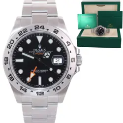 MINT 2016 ROLEX EXPLORER II 42MM 216570 BLACK DIAL STEEL OYSTER WATCH BOX