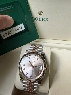 ROLEX DATEJUST 2025 UNWORN 41 SUNDUST DIAMOND DIAL