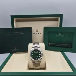 NEW 2025 ROLEX OYSTER PERPETUAL 36MM 126000 GREEN DIAL UNWORN