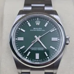 GREEN DIAL UNWORN