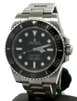 PRE-OWNED ROLEX SUBMARINER DATE 114060, STAINLESS STEEL WATCH 40MM, S16444