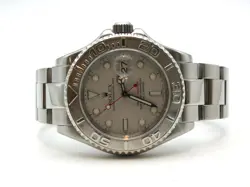 2002 ROLEX YACHT-MASTER 40MM 16622 PLATINUM DIAL & BEZEL STEEL WATCH READ #WI361