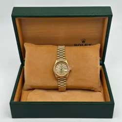 ROLEX PRESIDENT 69178G 26MM 18K YELLOW GOLD CHAMPAGNE DIAMOND DIAL WATCH