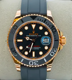 Rolex Yacht-master 40mm 116655 Rose Gold Oysterflex BOXES/PAPERS!