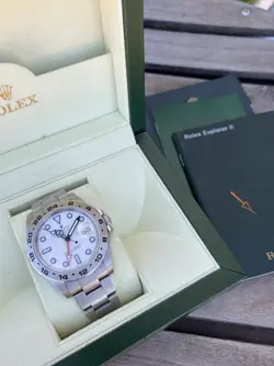 ROLEX EXPLORER II 42MM 216570 POLAR WHITE DIAL 2012