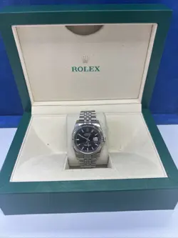 ROLEX DATEJUST 116234 SILVER JUBILEE BRACELET WITH SILVER BEZEL 36MM  ROLEX BOX