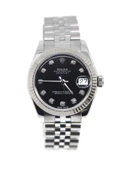 ROLEX DATEJUST 31 DIAMOND STAINLESS STEEL WATCH 178274