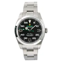 ROLEX AIR-KING 116900 BLACK DIAL STAINLESS STEEL AUTOMATIC MEN'S WATCH 40MM