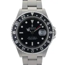 ROLEX GMT MASTER II 16710 BLACK 40MM AUTOMATIC D SERIAL MEN'S WATCH + BOX