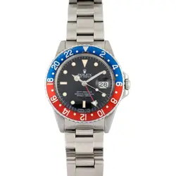 ROLEX 16750 GMT-MASTER PEPSI 40MM 1986 BOX & PAPERS
