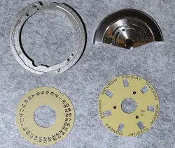 Rolex President Calendar disc, rotor and Indicator Seating. Original For 18038
