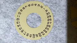 Rolex President Calendar disc, rotor and Indicator Seating. Original For 18038