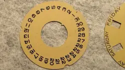 Rolex President Calendar disc, rotor and Indicator Seating. Original For 18038