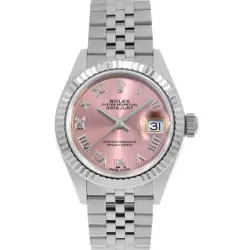 ROLEX DATEJUST 279174 PINK ROMAN 5 ROW JUBILEE BRACELET RANDOM NUMBER SECOND...