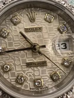Rolex Op Datejust 69173 Women's Watch Diamond Dial/Bezel, 26mm