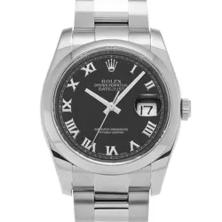 ROLEX DATEJUST 116200 BLACK WATCH 681844