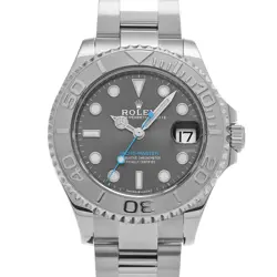ROLEX YACHT-MASTER 37 DARK RHODIUM 268622 SLATE GRAY WATCH 682320