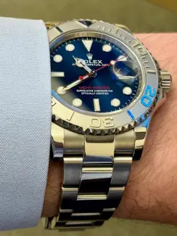 ROLEX YACHT-MASTER 126622 SILVER OYSTER BRACELET AND PLATINUM BEZEL