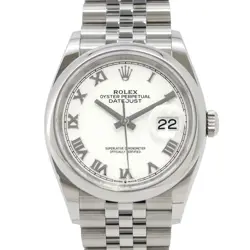 ROLEX DATEJUST 36 36MM STAINLESS STEEL WHITE DIAL 126200