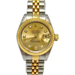 ROLEX WATCHES DATEJUST 69173 STAINLESS STEEL/YELLOW GOLD / DIAMOND WOMEN