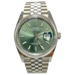 ROLEX WATCHES DATEJUST 36 MINT GREEN 126200 STAINLESS STEEL MENS