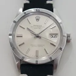 ROLEX OYSTER PERPETUAL DATE REF 1501 35MM MENS VINTAGE AUTOMATIC 1970S RA604
