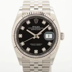 ROLEX DATEJUST 126234G SS×WG SS AT BLACK DIAL 4 EXTRA LINKS