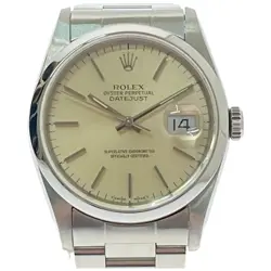 ROLEX DATEJUST 16200 SILVER X CHAMPAGNE BEIGE  #024