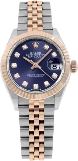 ROLEX DATEJUST 279171 STAINLESS STEEL GRAPE DIAL 28MM AUTOMATIC WATCH