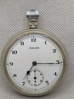 FINE VINTAGE WWII ERA ROLEX BRITISH MILITARY POCKET WATCH
