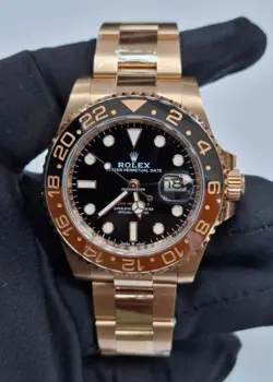 ROLEX GMT-MASTER II 126715CHNR ROOTBEER ROSE GOLD UNWORN 2025. B17695