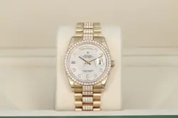 ROLEX DAY-DATE 36MM PRESIDENT 118348RBR DIAMOND METEORITE DIAL 18KT YELLOW GOLD