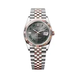 ROLEX DATEJUST 126231-0029 OYSTERSTEEL-EVEROSE GOLD SLATE DIAL 36MM WOMEN WATCH