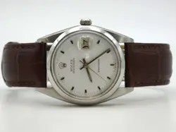 ROLEX OYSTER DATE MENS 34MM 6694 STAINLESS STEEL WHITE DIAL MANUAL #WI419