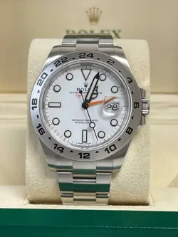 ROLEX EXPLORER II 42MM POLAR 216570 MINT 2017 + WARRANTY