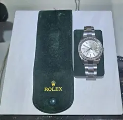 ROLEX DATEJUST II 41MM 116300 WITH COSTOM DIAMOND BEZEL STAINLESS STEEL