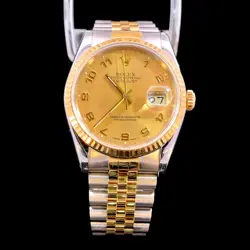 ROLEX 1990 TWO-TONE OYSTER PERPETUAL DATEJUST MDL 16233 #1164