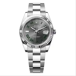 ROLEX DATEJUST 126334-0021 OYSTER STAINLESS STEEL WITH WIMBLEDON ROMAN DIAL W...