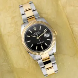 ROLEX DATEJUST 41 126333, STEEL & YELLOW GOLD, BRIGHT BLACK DIAL, OYSTER BRAC...