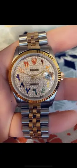 ROLEX -100% REAL DIAMONDS 18K YELLOW PURCHASED AT OMI JEWELRY IN NEW YORK, 2021