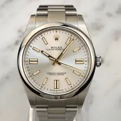 2023 ROLEX OYSTER PERPETUAL 124300 41MM STEEL MEN'S AUTOMATIC WATCH BOX CARD