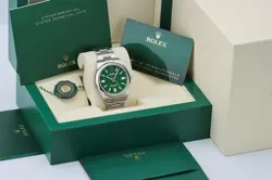 ROLEX OYSTER PERPETUAL 41 124300 GREEN DIAL | FULL SET | 2022