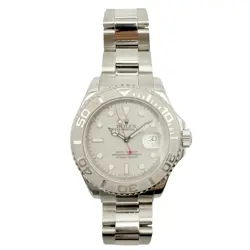 ROLEX STAINLESS STEEL & PLATINUM YACHTMASTER WRISTWATCH 16622