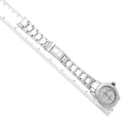 ROLEX YACHTMASTER PLATINUM DIAL BEZEL STEEL MENS WATCH 16622