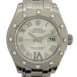 ROLEX DATEJUST PEARLMASTER RANDOM SERIAL 80319 K18WG AUTOMATIC LADIES #OKW022