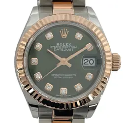 ROLEX DATEJUST 28 OLIVE GREEN 279171G OLIVE GREEN K18PG SS LADIES #OKW050