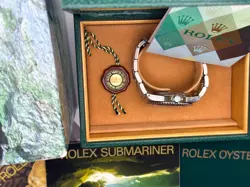 Rolex Submariner 14060M Silver Oyster Bracelet with Black Bezel- Full Set - 2005