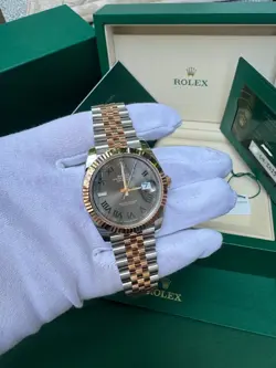 2025 ROLEX DATEJUST 41 WIMBLEDON 126331 EVEROSE | BRAND NEW | FULL SET | AD