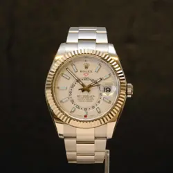 ROLEX 326934 SKY-DWELLER WHITE DIAL 42MM STEEL W/ ORIGINAL PAPERS